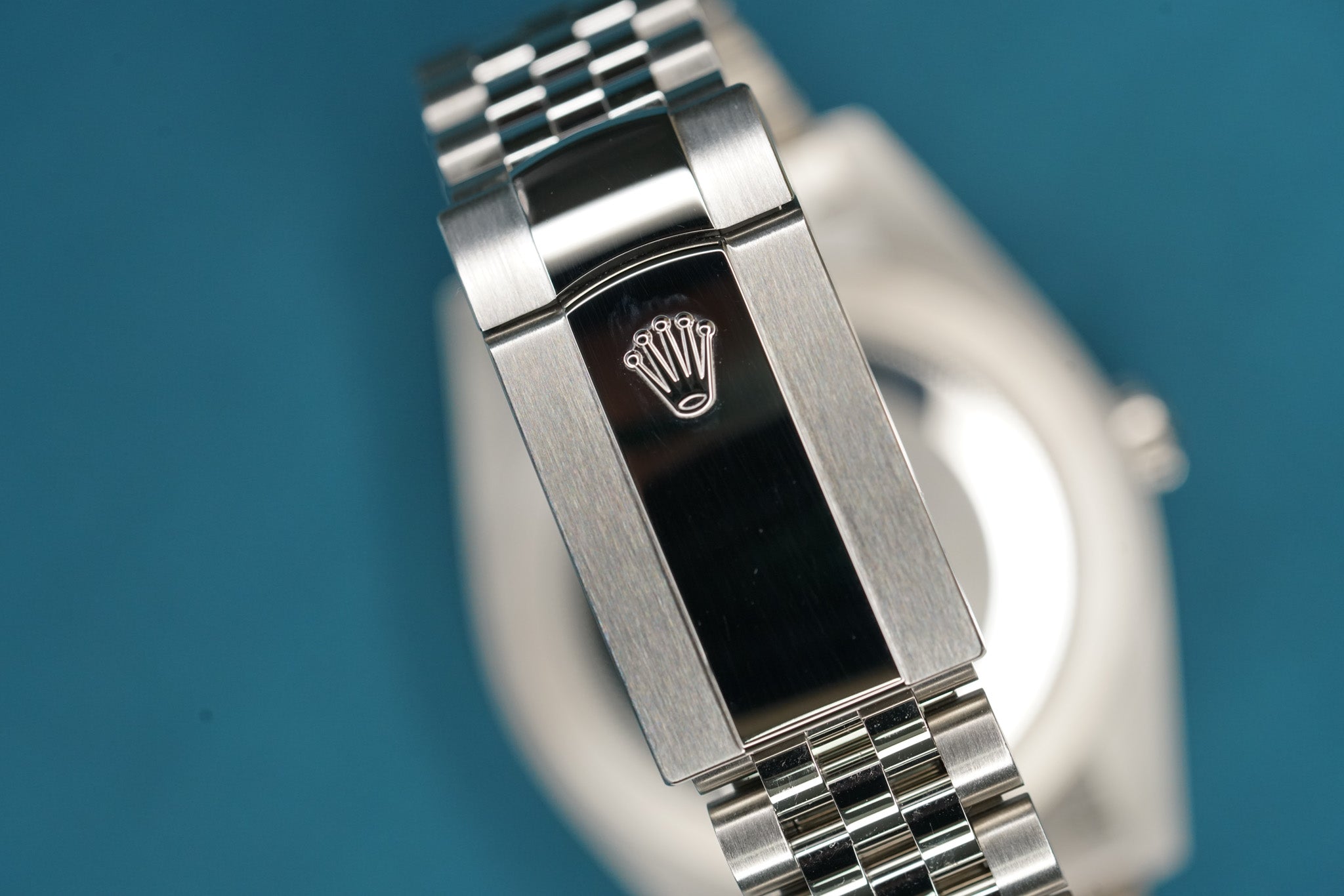 Datejust 41mm Wimbledon Changed Smooth to Fluted Bezel Jubilee