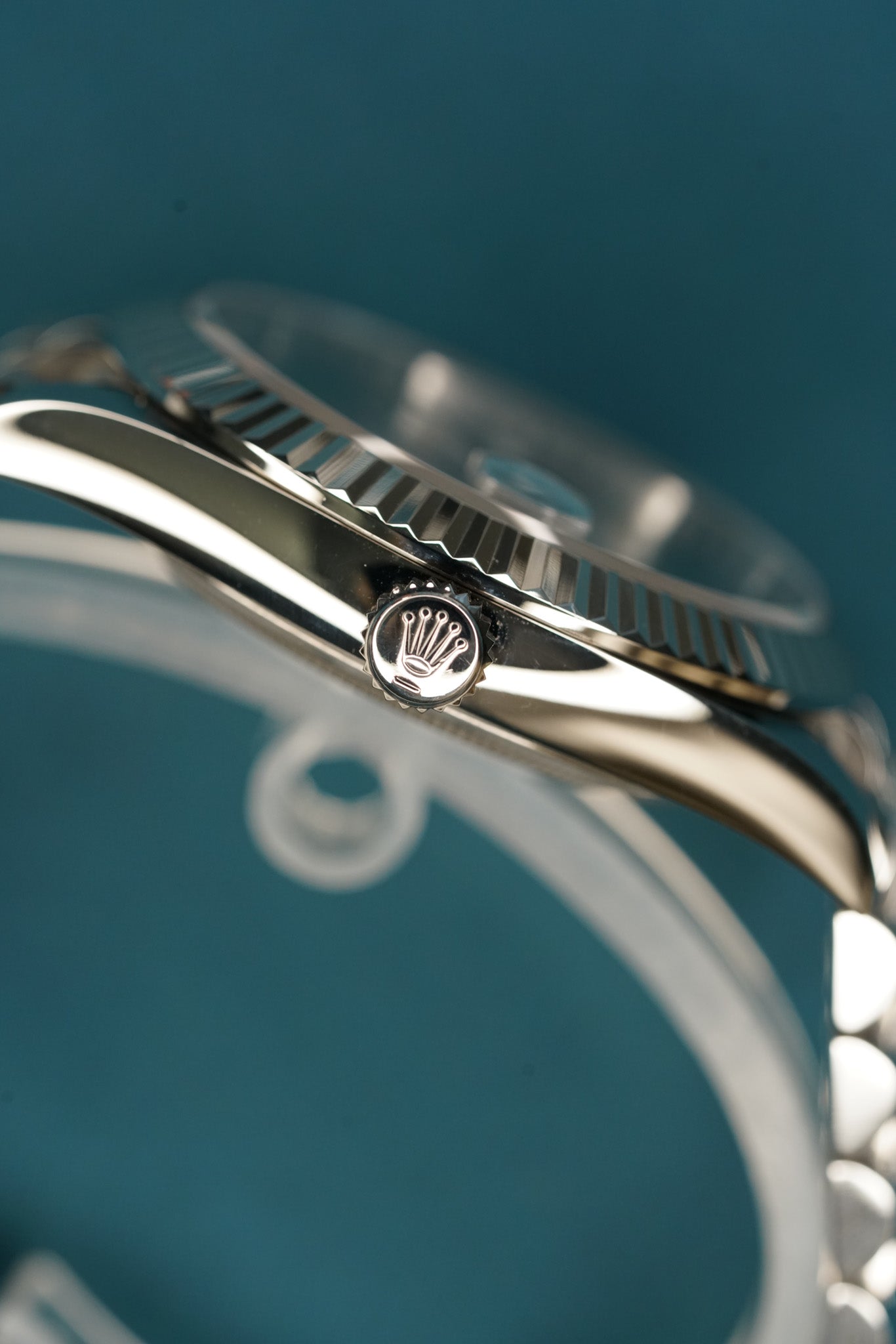 Datejust 41mm Wimbledon Changed Smooth to Fluted Bezel Jubilee