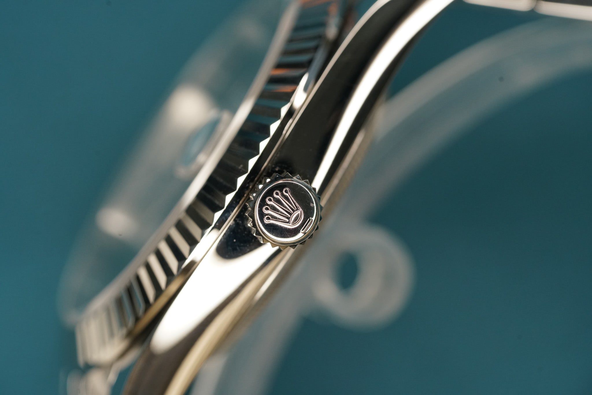 Datejust 41mm Wimbledon Changed Smooth to Fluted Bezel Jubilee