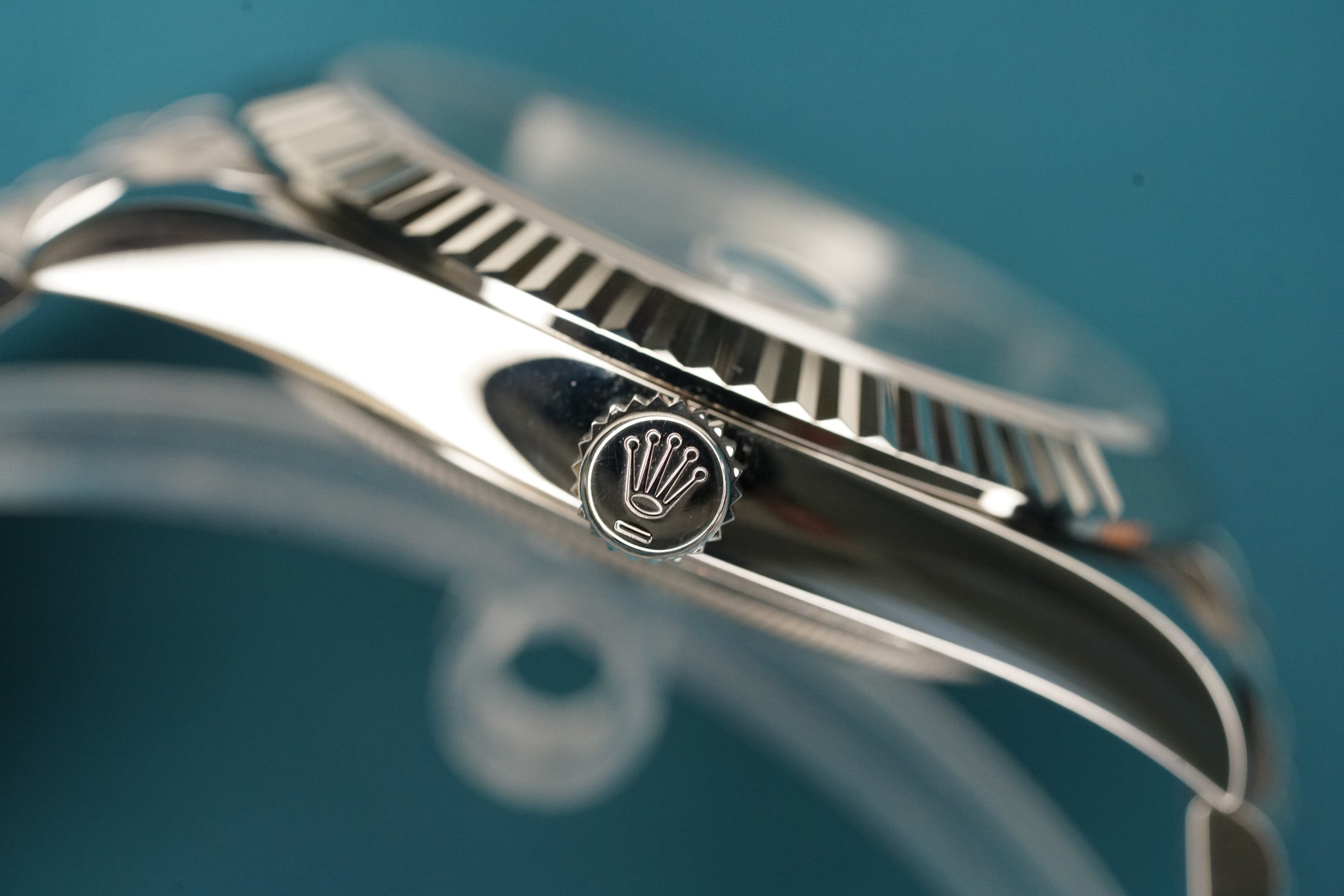 Datejust 41mm Wimbledon Changed Smooth to Fluted Bezel Jubilee