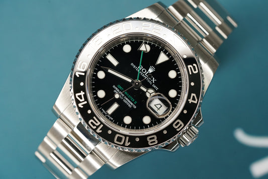 GMT Master ll Black Bezel 40mm Oyster