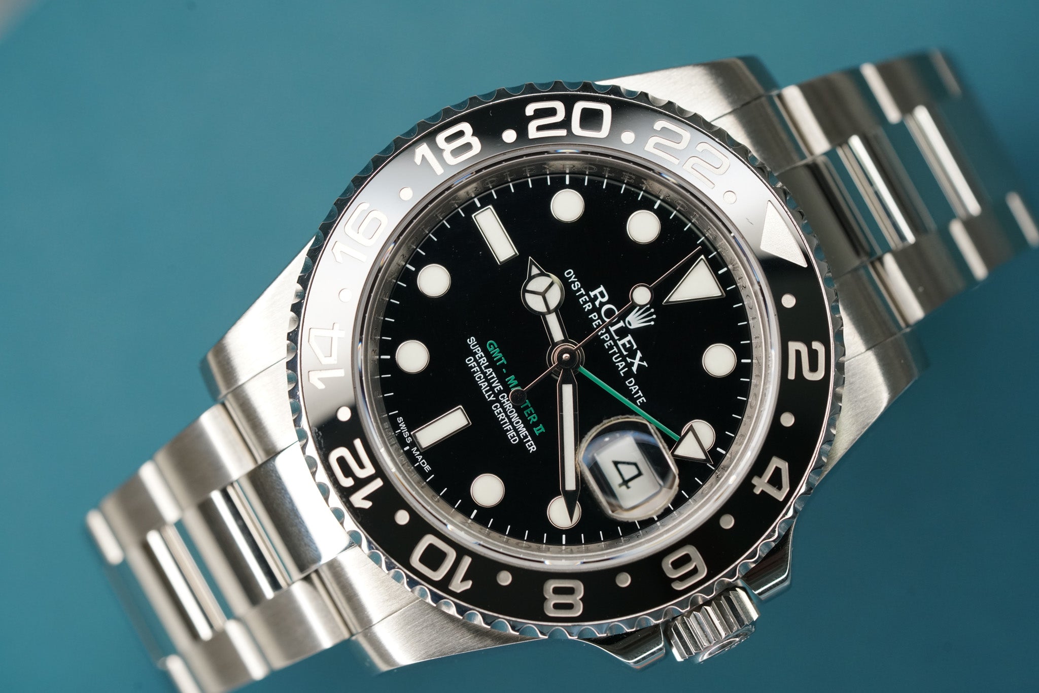 GMT Master ll Black Bezel 40mm Oyster
