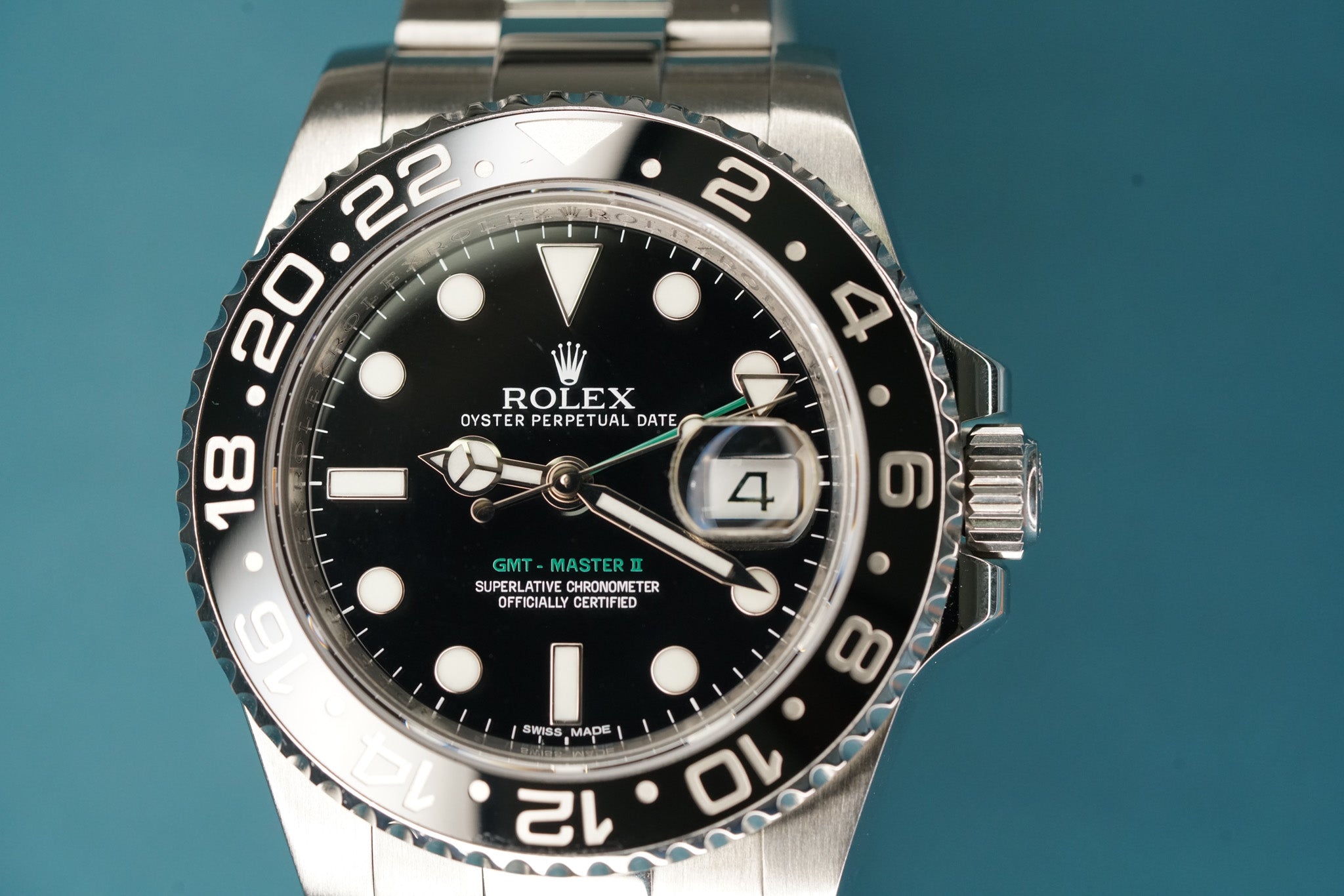 GMT Master ll Black Bezel 40mm Oyster