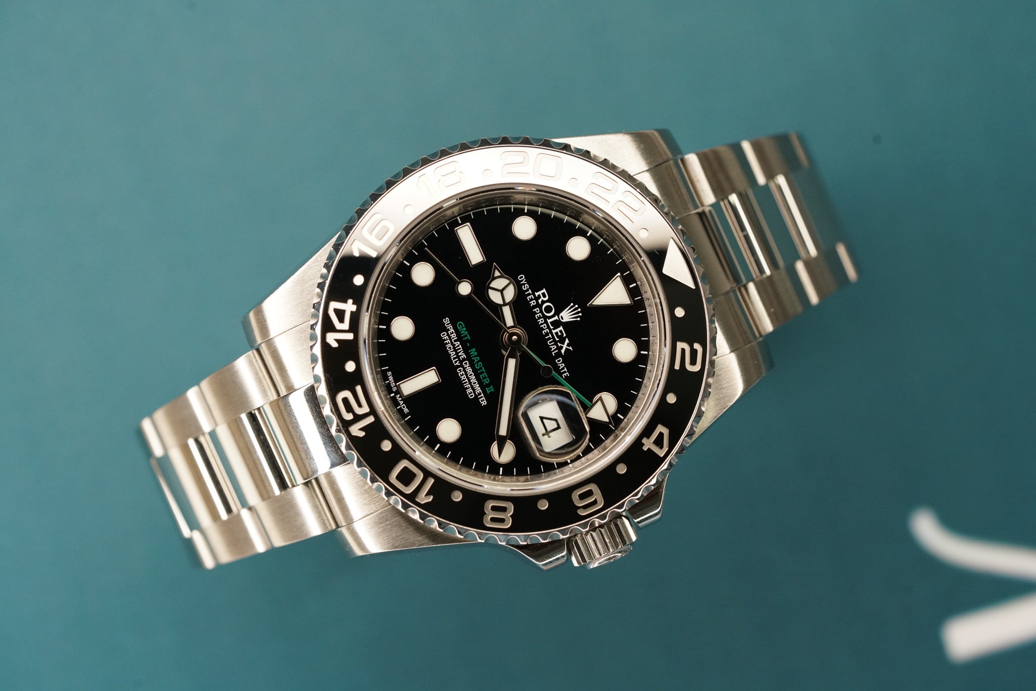 GMT Master ll Black Bezel 40mm Oyster