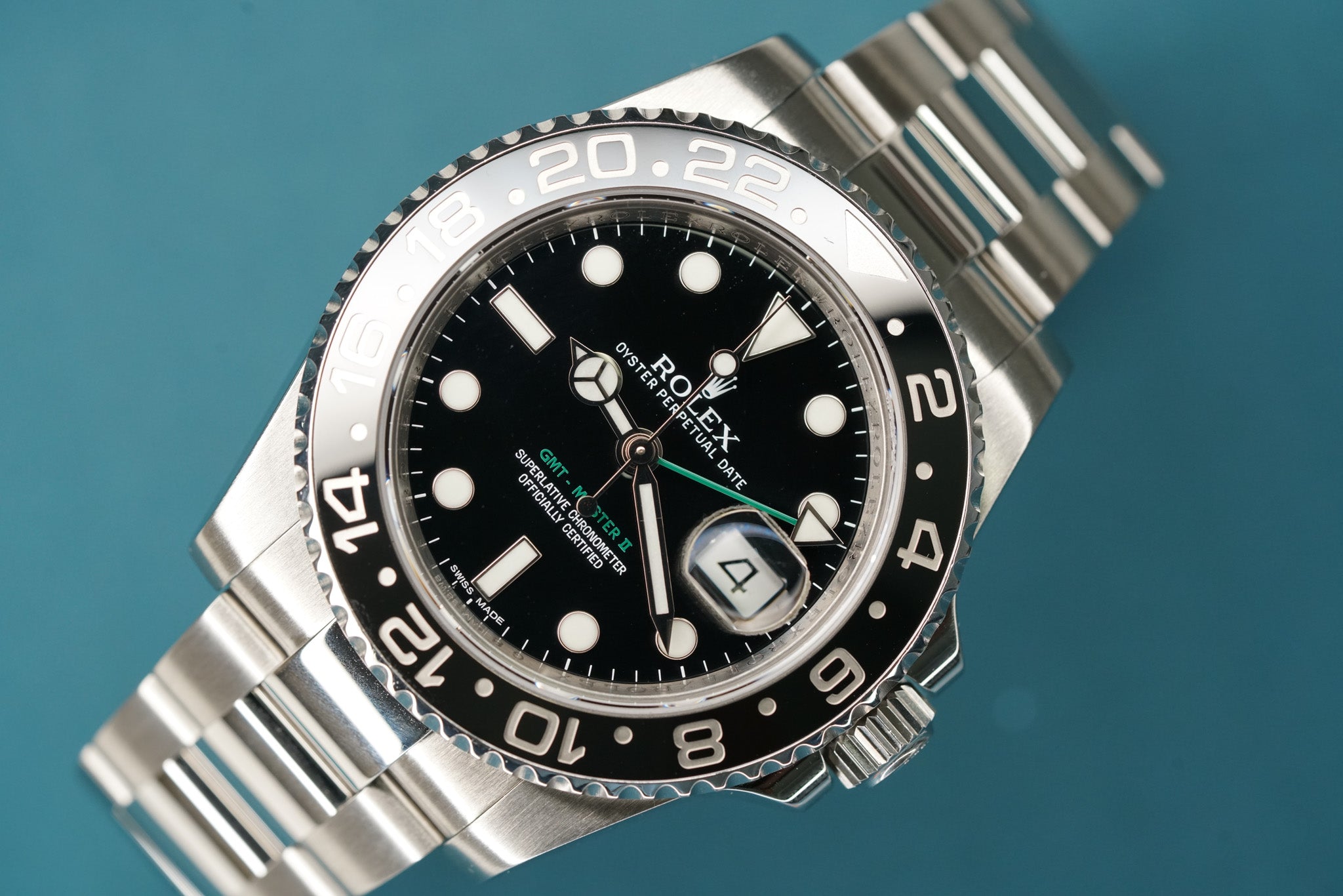 GMT Master ll Black Bezel 40mm Oyster