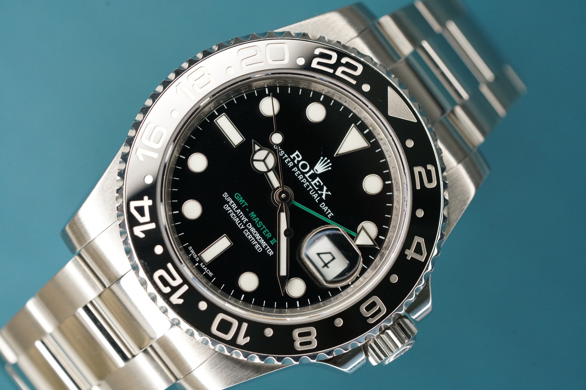 GMT Master ll Black Bezel 40mm Oyster