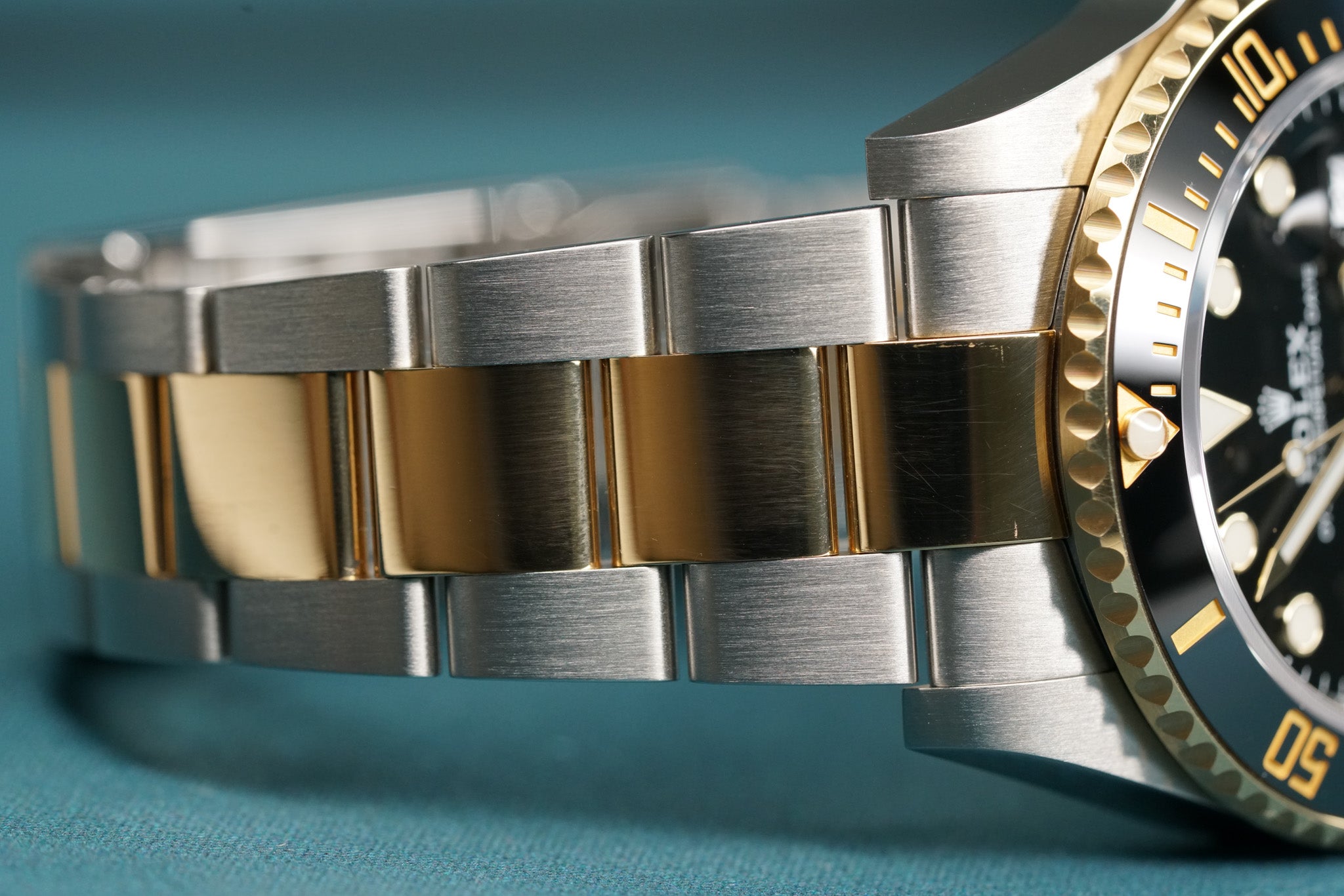 Submariner Date Black Bezel Two Tone Yellow Gold