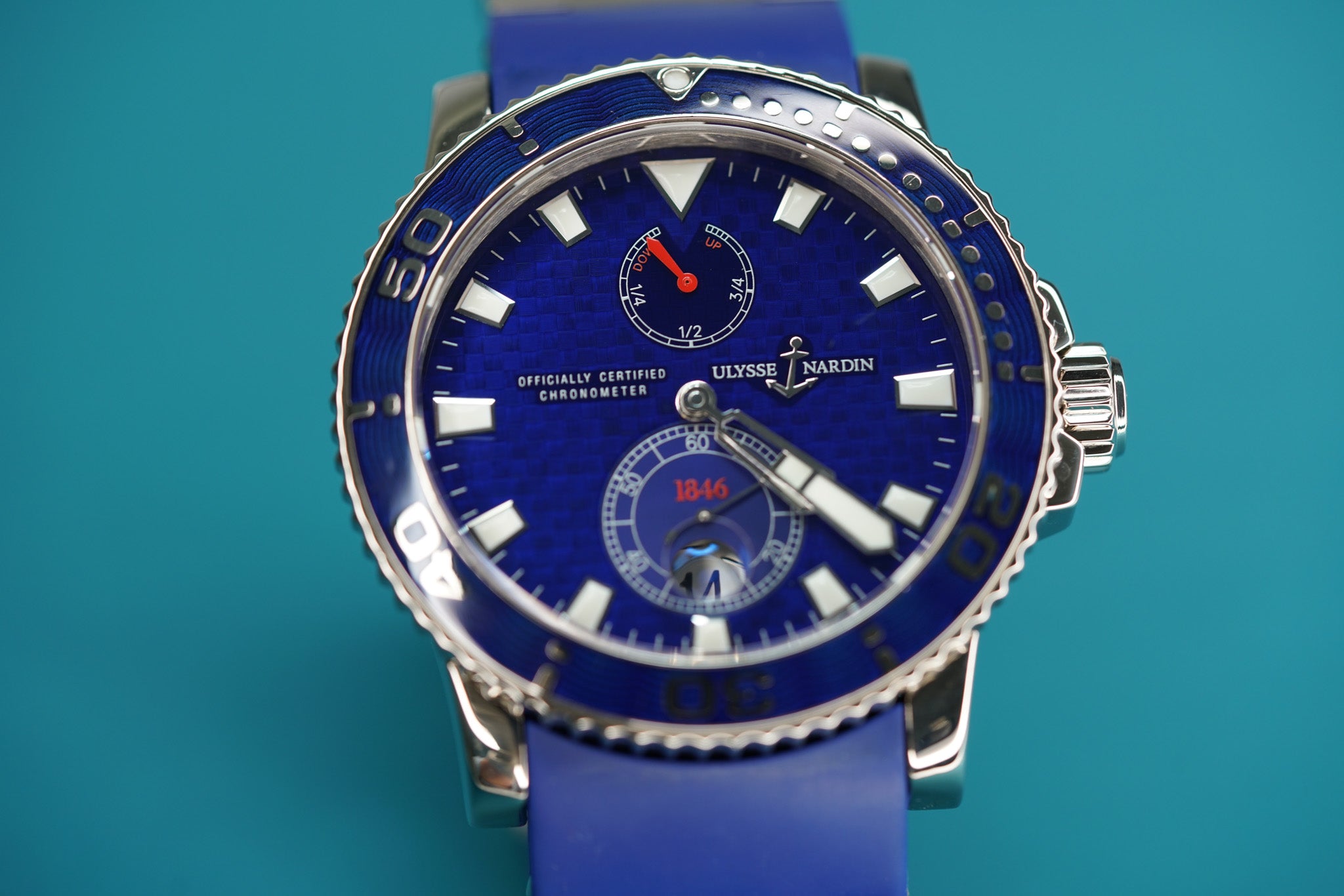 Maxi Marine White Gold Blue Strap