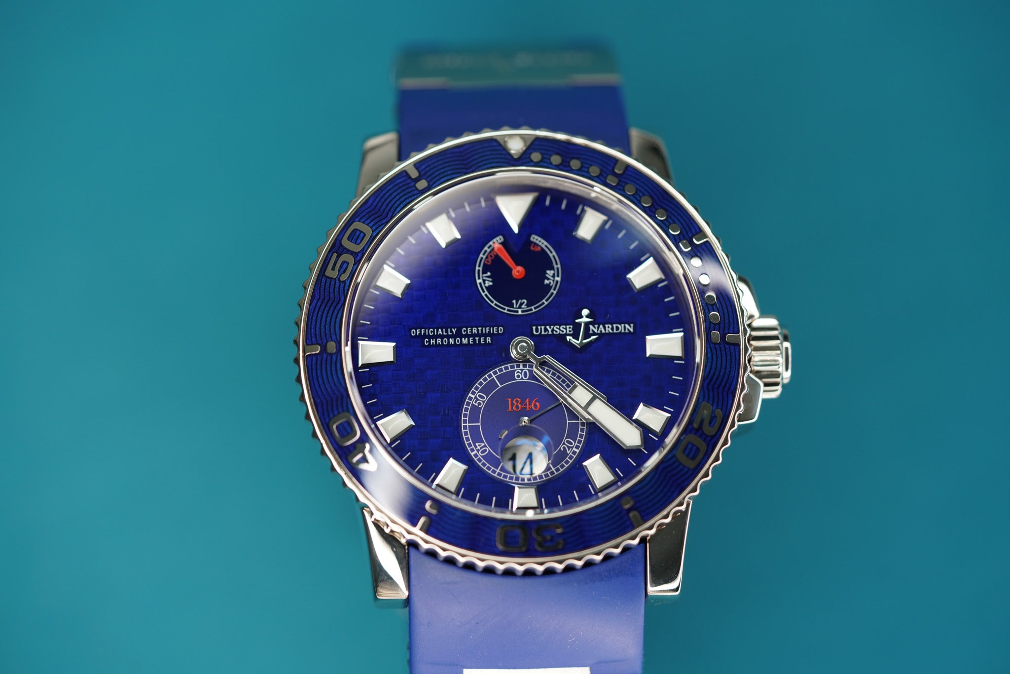 Maxi Marine White Gold Blue Strap