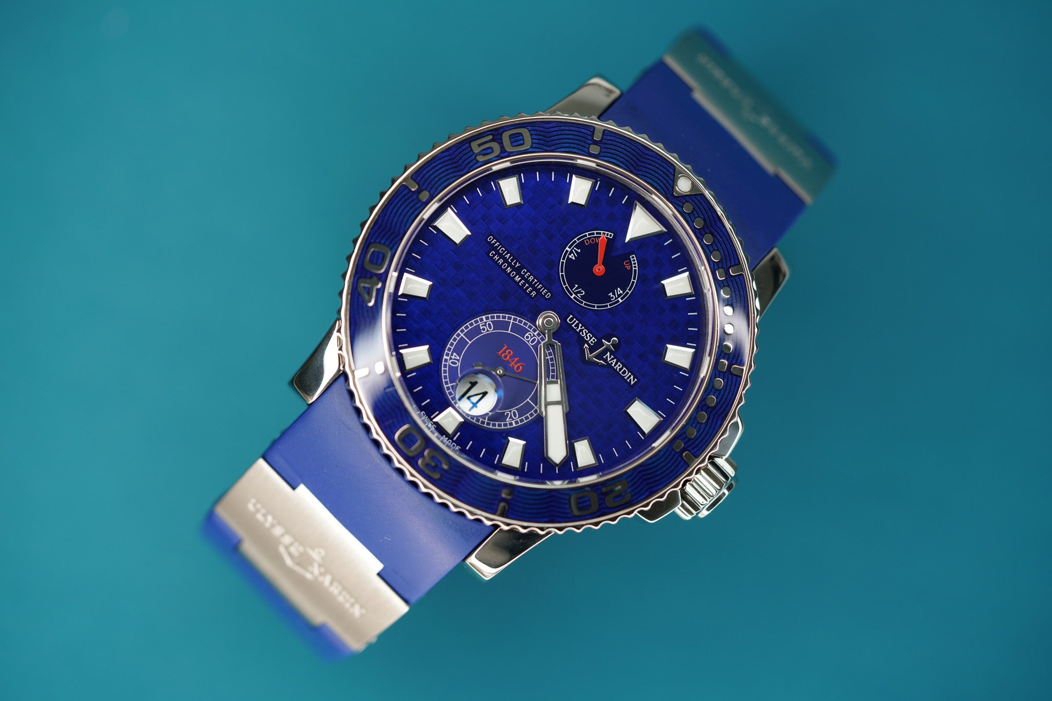 Maxi Marine White Gold Blue Strap