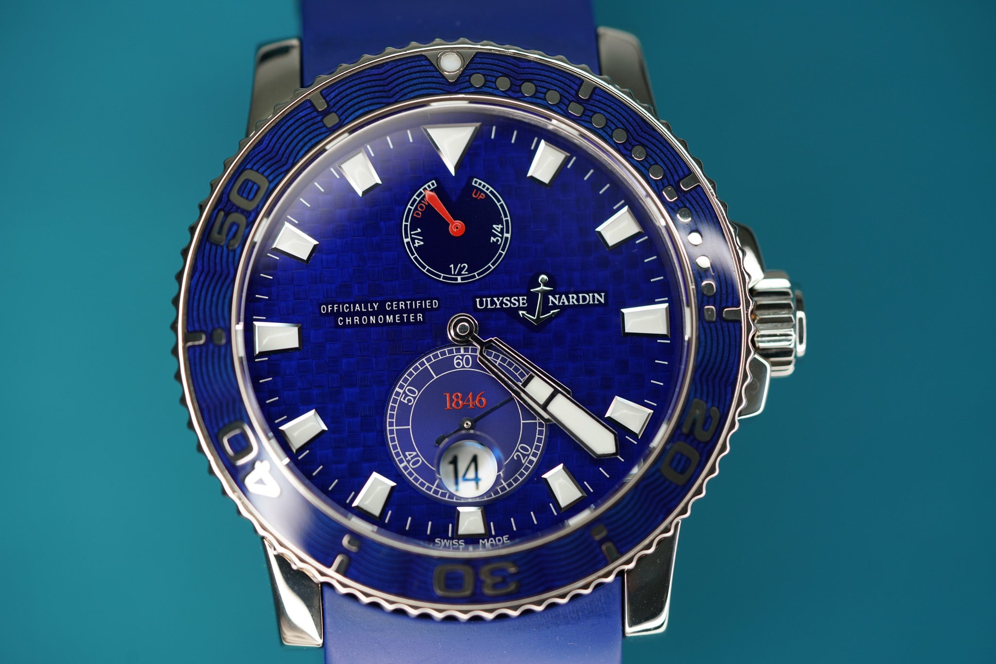 Maxi Marine White Gold Blue Strap