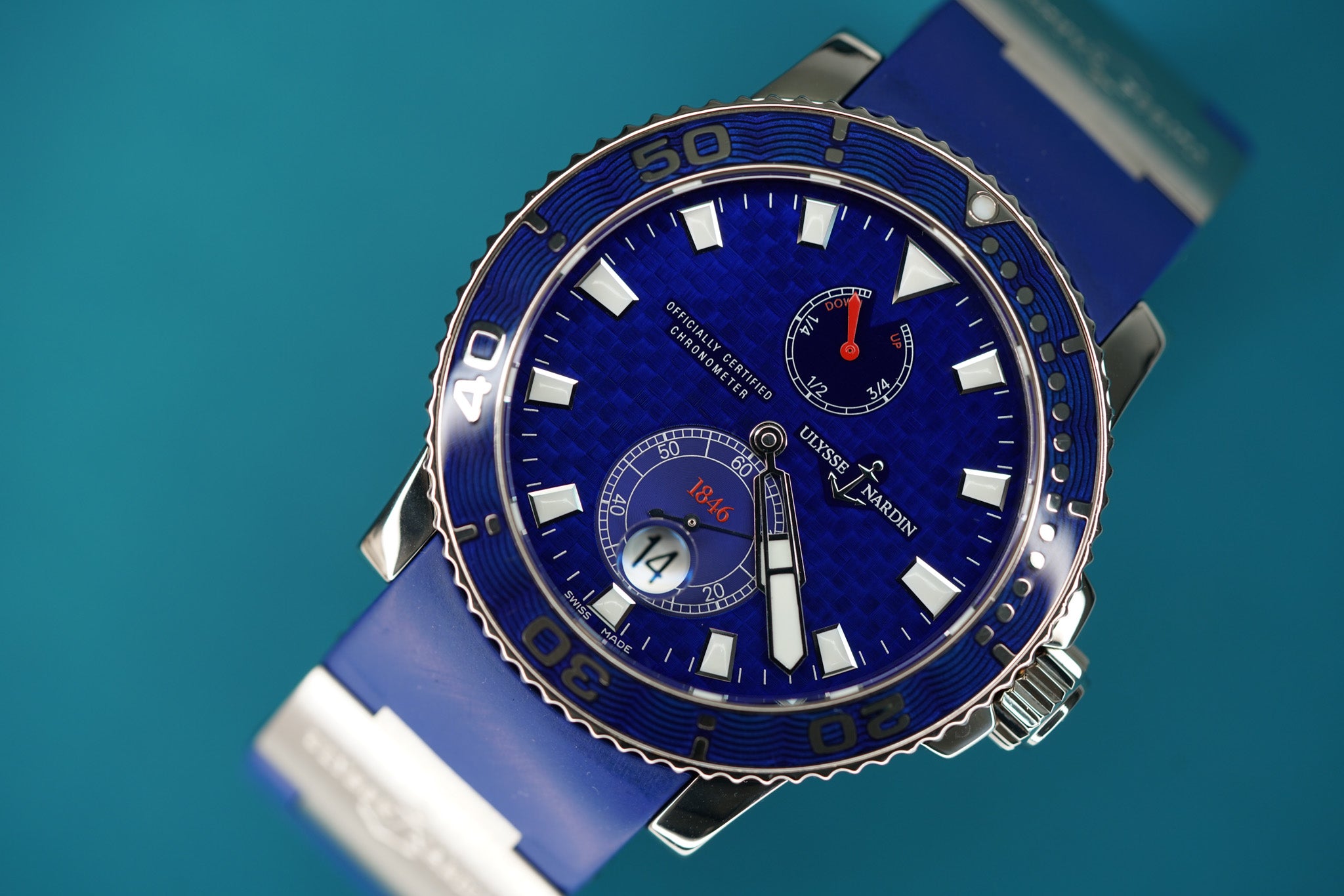 Maxi Marine White Gold Blue Strap