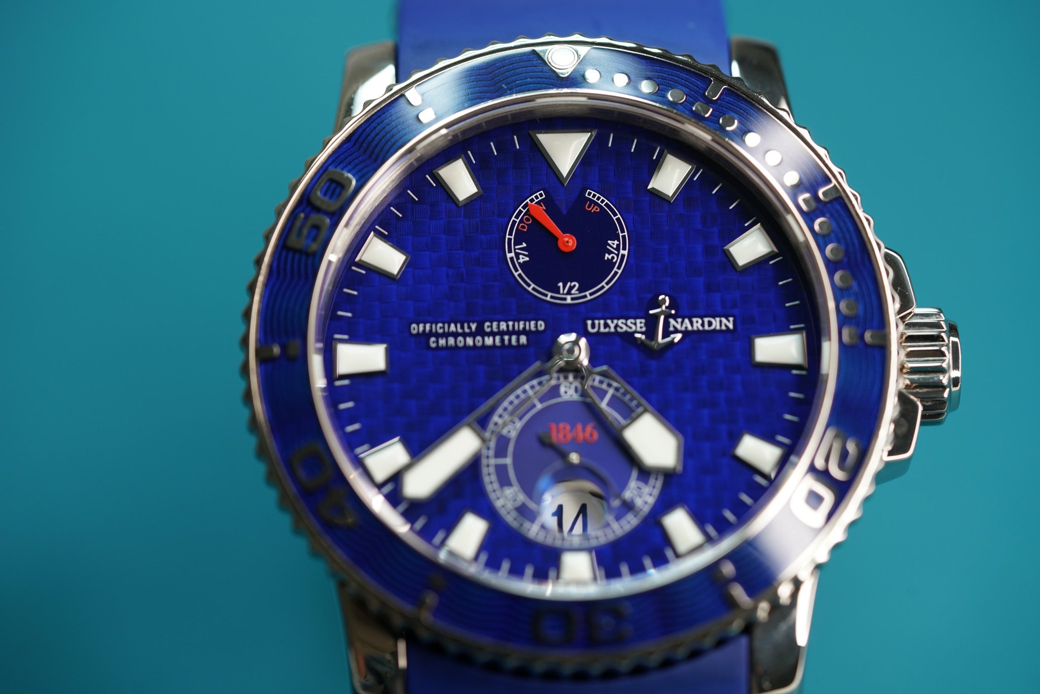Maxi Marine White Gold Blue Strap