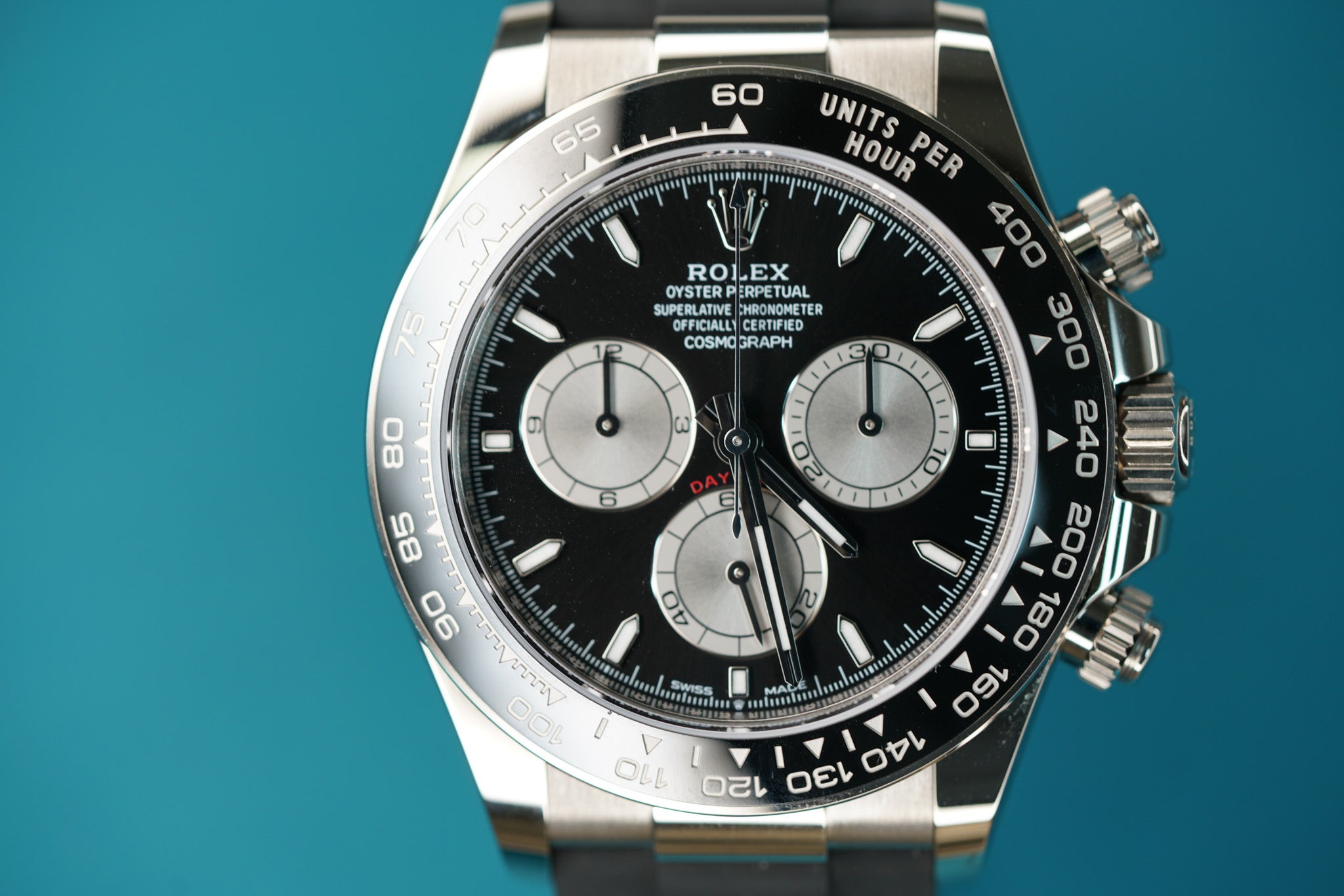 Daytona Oysterflex White Gold