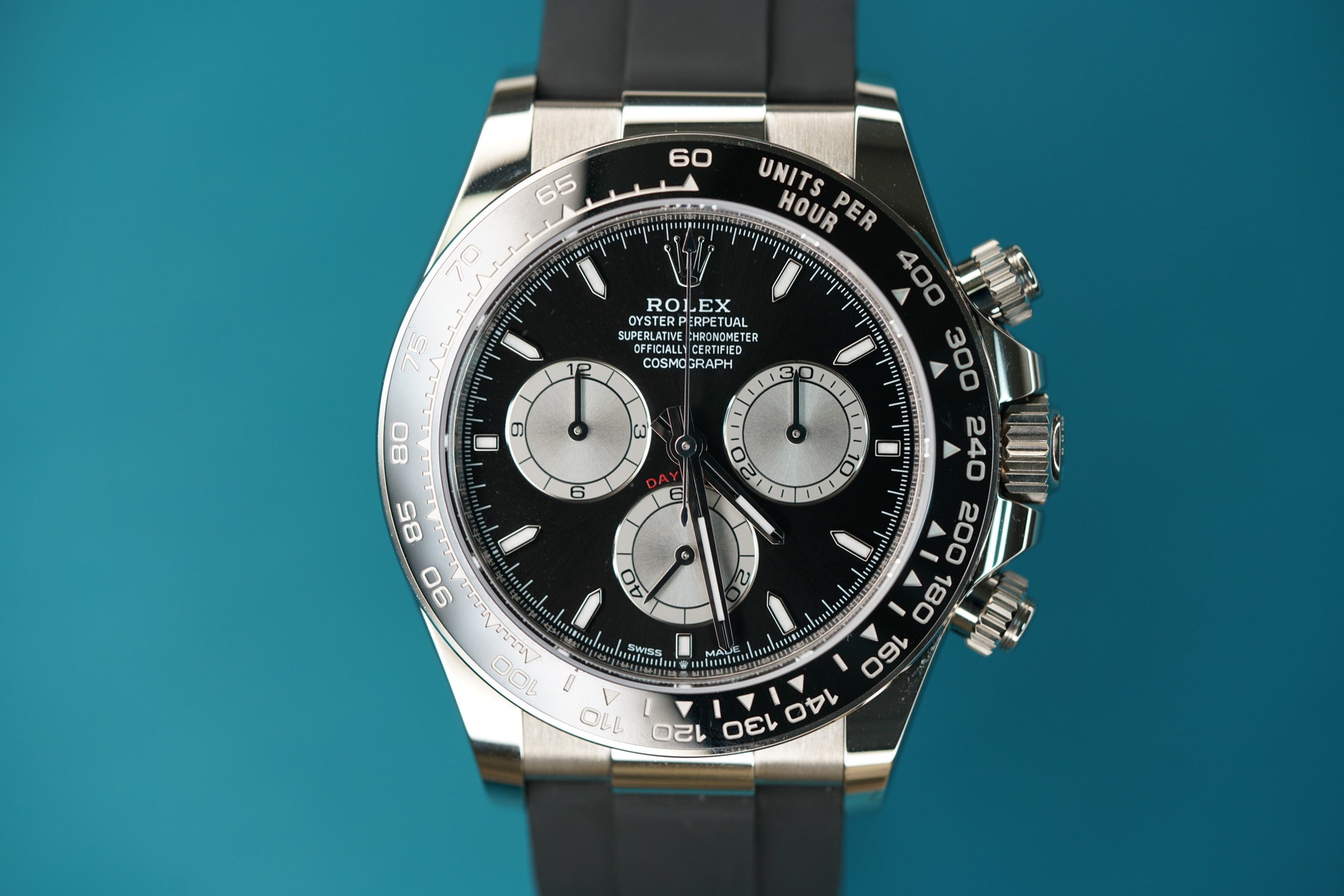 Daytona Oysterflex White Gold