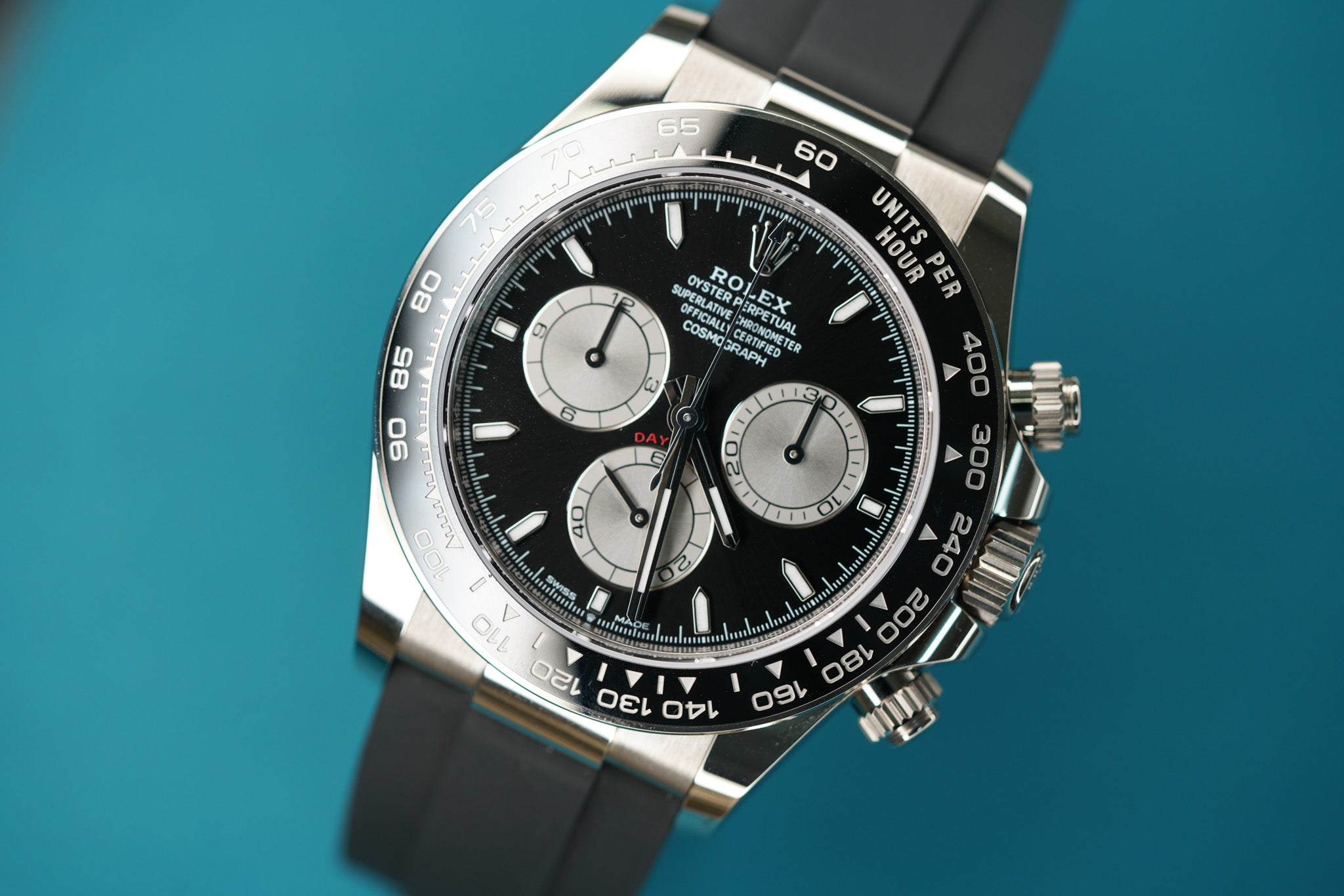 Daytona Oysterflex White Gold