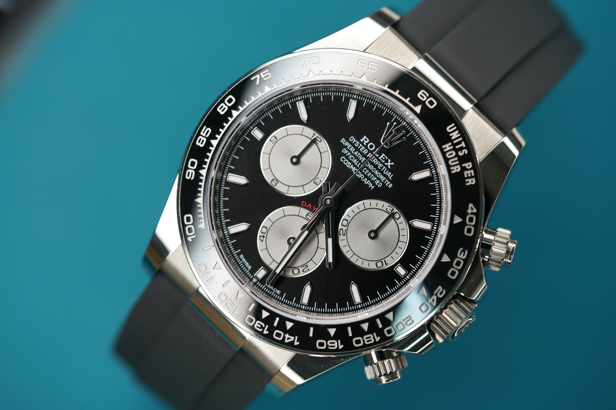 Daytona Oysterflex White Gold